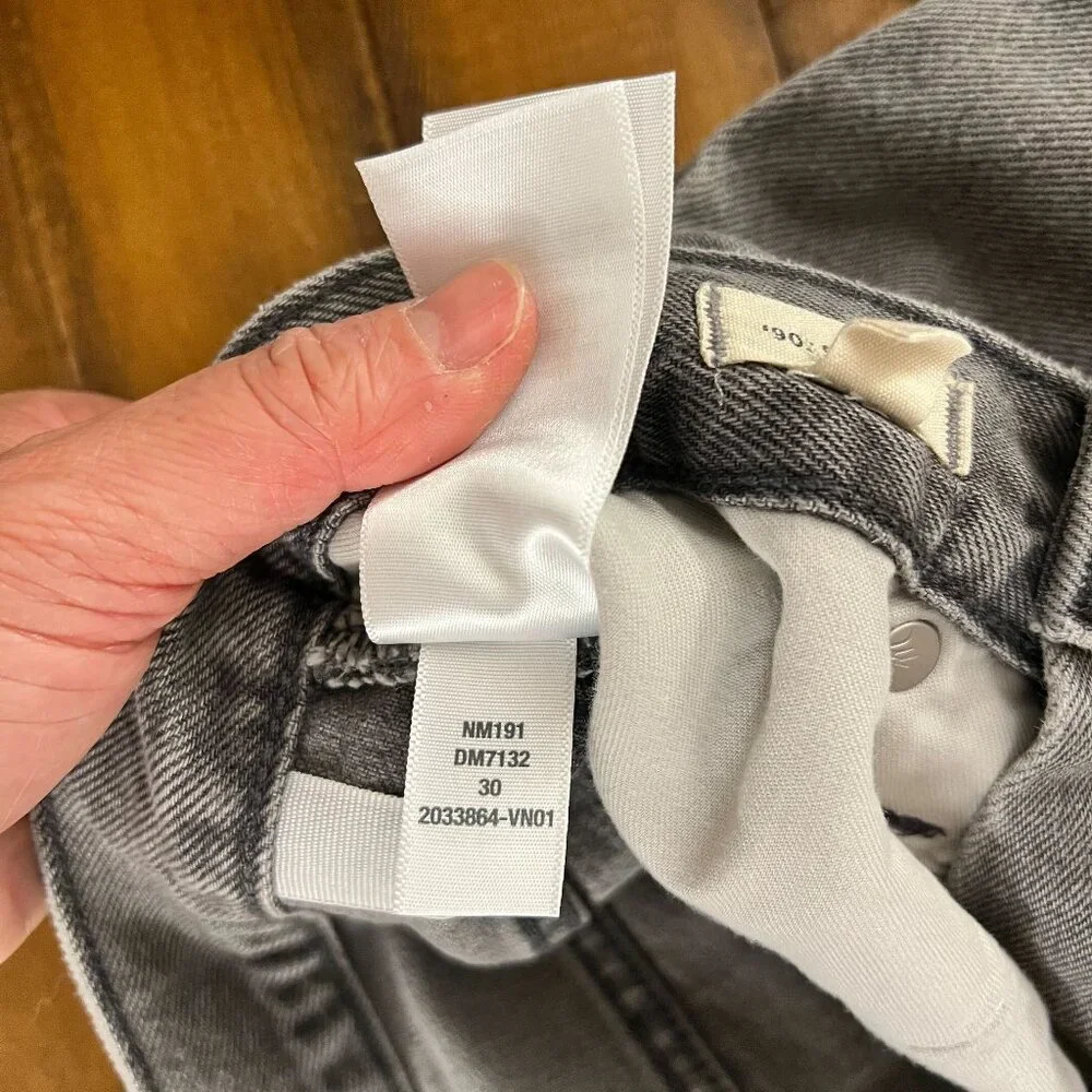 Madewell The '90s Straight Jean - Gray Size 30 - Picture 9 of 10